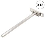 Suporturi pentru rafturi plutitoare 12buc Oțel carbon invizibil GartenMobel Dekor