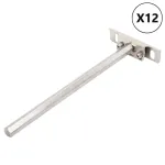 Suporturi pentru rafturi plutitoare 12buc Oțel carbon invizibil GartenMobel Dekor