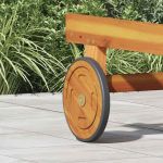 Roți Spațiale cu roata 2 pcs Maro 20.5 x 20.5 x 2 cm GartenMobel Dekor