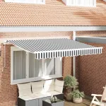 Material de înlocuire pentru copertină Antracit și Alb GartenMobel Dekor