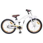 Bicicletă pentru Copii 22 Inci pentru 7-12 ani Alb GartenMobel Dekor