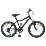 Bicicletă pentru Copii 24 Inci 6-Speed pentru 8-12 ani Negru GartenMobel Dekor