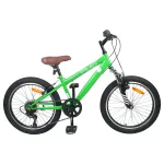 Kids Mountain Bike 24 Inci 6-Speed pentru 8-12 ani Verde GartenMobel Dekor