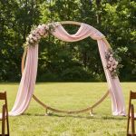 Arc de nuntă Maro deschis 224 x 80 x 220 cm Lemn de pin masiv GartenMobel Dekor