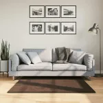 Covoare de zonă Pătrat HUARTE Maro 120 x 120 cm Poliester GartenMobel Dekor