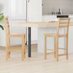 Scaune de dining 2 pcs natural 40 x 47,5 x 99,5 cm GartenMobel Dekor