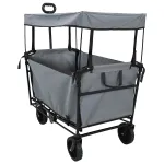 Trolley Manevrabil Pliabil Manual Gri 105 x 56.5 x 116 cm GartenMobel Dekor