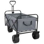 Trolley Manevrabil Pliabil Manual Gri 89 x 63 x 96 cm GartenMobel Dekor