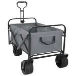 Trolley Manevrabil Pliabil Manual Gri 89 x 63 x 96 cm GartenMobel Dekor