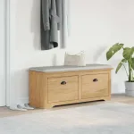 Bancă de hol BODO Maro miere 118 x 40 x 50 cm Lemn compozit GartenMobel Dekor