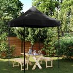 Cort pentru Petreceri Negru 200 x 200 x 306 cm Material Oxford GartenMobel Dekor
