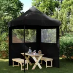 Cort pentru Petreceri Negru 200 x 200 x 306 cm Material Oxford GartenMobel Dekor