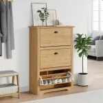 Raft pentru încălțăminte BODO Maro miere 80 x 35 x 118 cm GartenMobel Dekor