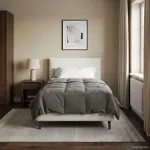 Pilotă de vară Patos Gri deschis 135 x 200 cm Microfibră GartenMobel Dekor