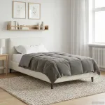 Pilotă de vară Patos Gri deschis 140 x 220 cm Microfibră GartenMobel Dekor