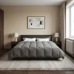 Pilotă de vară Patos Gri deschis 200 x 240 cm Microfibră GartenMobel Dekor