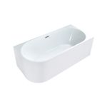 Leziter Cada freestanding Pike 170x80x58 cm, alb, dreapta Mobalis Homvera