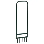 Aerator gazon 5 tije tubulare, verde oțel vopsit electrostatic GartenMobel Dekor