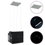 Hotă insulă cu senzor tactil LCD, sticlă securizată GartenMobel Dekor