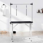 Masă de toaletare câini, pisici, animale companie, 2 lațuri   GartenMobel Dekor