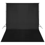 Sistem de suport fundal, 500 x 300 cm, negru GartenMobel Dekor