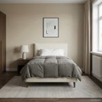 Duvet complet pe tot parcursul anului Gri deschis 140 x 200 cm GartenMobel Dekor