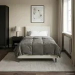 Duvet complet pe tot parcursul anului Gri deschis 155 x 220 cm GartenMobel Dekor