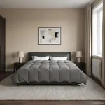 Duvet complet pe tot parcursul anului Gri deschis 200 x 220 cm GartenMobel Dekor