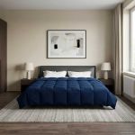 Pilotă de vară Patos Albastru închis 200 x 240 cm Microfibră GartenMobel Dekor