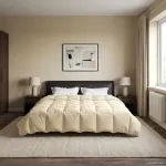 Pilotă de vară Patos Crem 200 x 200 cm Microfibră GartenMobel Dekor