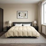 Pilotă de vară Patos Crem 220 x 260 cm Microfibră GartenMobel Dekor