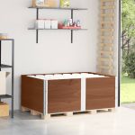 Rame pentru paleți 3 buc. maro 150x100 cm din lemn masiv de pin GartenMobel Dekor