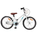 Bicicletă pentru Copii 18 Inci pentru 5-7 ani Alb GartenMobel Dekor