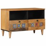 Cabinet TV cu raft natural 70 x 33 x 46 cm Lemn de mango solid GartenMobel Dekor