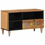 Cabinet TV natural 80 x 33,5 x 46 cm Lemn de mango solid GartenMobel Dekor