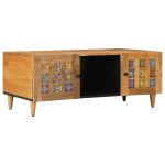 Masă de cafea natural 100 x 54 x 40 cm Lemn de mango solid GartenMobel Dekor