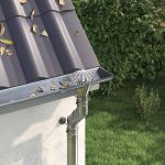 Protecție pentru frunze de jgheab 2 pcs Argintiu 75 mm GartenMobel Dekor