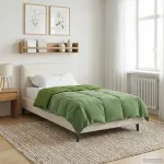 Duvet complet pe tot parcursul anului Patos Verde 135 x 220 cm GartenMobel Dekor