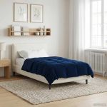 Duvet de iarnă Patos Albastru închis 135 x 220 cm Microfibră GartenMobel Dekor