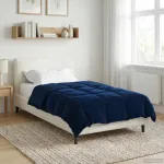 Duvet de iarnă Patos Albastru închis 155 x 200 cm Microfibră GartenMobel Dekor