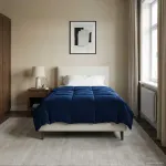 Duvet de iarnă Patos Albastru închis 155 x 220 cm Microfibră GartenMobel Dekor