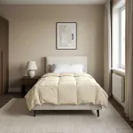 Duvet de iarnă Patos Crem 135 x 220 cm Microfibră GartenMobel Dekor