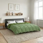 Duvet de iarnă Patos Verde 220 x 240 cm Microfibră GartenMobel Dekor