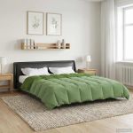 Duvet de iarnă Patos Verde 220 x 260 cm Microfibră GartenMobel Dekor
