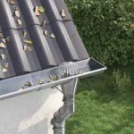 Protecție pentru frunze de jgheab 8 pcs Argintiu 160 mm GartenMobel Dekor