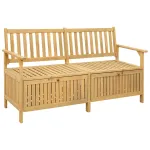 Bancă cu spațiu de depozitare cu depozitare Acacia Solidă GartenMobel Dekor