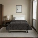 Duvet complet pe tot parcursul anului Antracit 155 x 200 cm GartenMobel Dekor