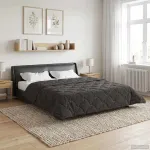 Duvet complet pe tot parcursul anului Antracit 220 x 240 cm GartenMobel Dekor