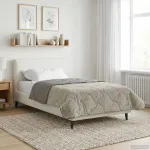 Duvet complet pe tot parcursul anului Gri deschis 155 x 220 cm GartenMobel Dekor