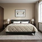 Duvet complet pe tot parcursul anului Gri deschis 220 x 240 cm GartenMobel Dekor